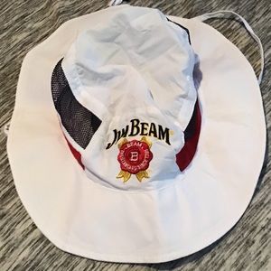 White ‘Jim Beam’ bucket hat.
